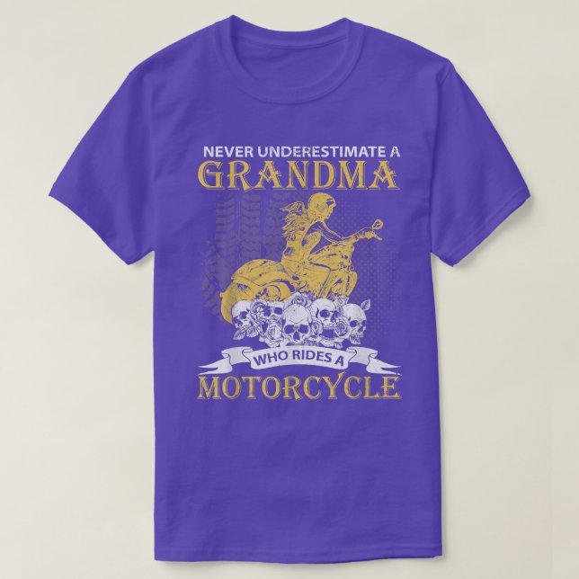 Camiseta Grandma Biker Motorcycle Motocross Off-Roading Bik (Diseño del anverso)