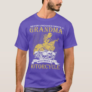 Camiseta Grandma Biker Motorcycle Motocross Off-Roading Bik