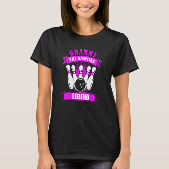 Camiseta Grandma Bowlers Ten Pin GRAMMY Legend Bowling (Anverso)