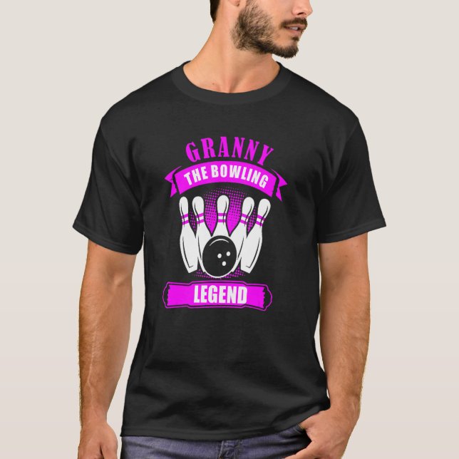 Camiseta Grandma Bowlers Ten Pin GRANNY Legend Bowling (Anverso)