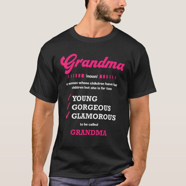 Camiseta Grandma Cute Mother s Day Mother Grandma Matching (Anverso)