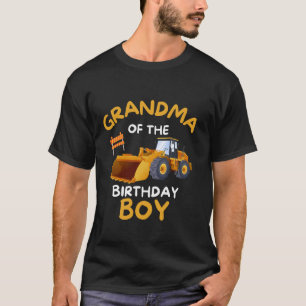 Camiseta GRANDMA del Camión de Construcción de Niño de Cump