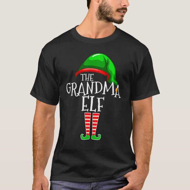 Camiseta Grandma Elf Family Matching Christmas Group (Anverso)