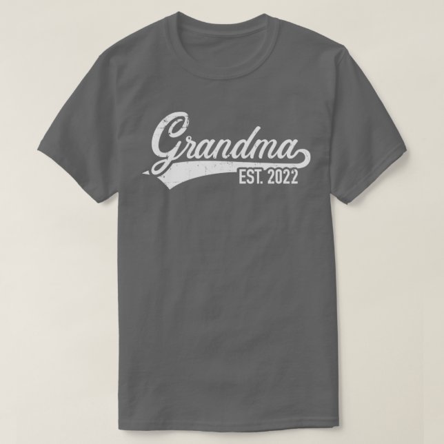 Camiseta Grandma est 2022 para la nueva nana (Diseño del anverso)