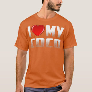 Camiseta Grandma Gifts from Grandkids I Love My Coco Mother