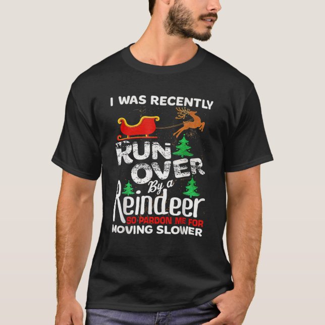 Camiseta Grandma Got Run Over By A Reindeer Christmas So Pa (Anverso)