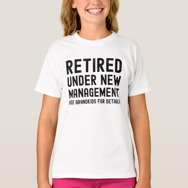 Camiseta grandma grandpa retirement fathers mother's day (Anverso)