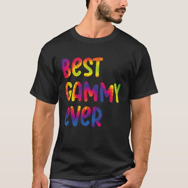 Camiseta Grandma Mothers Day Best Gammy Ever Tie Dye (Anverso)