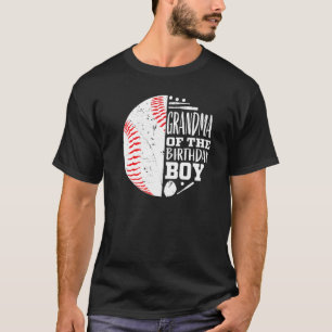 Camiseta Grandma Of The Birthday Boy Baseball Themed Party 