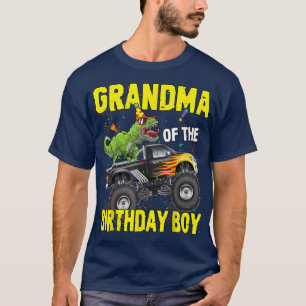 Camiseta Grandma Of The Birthday Boy Dinosaurs T Rex Monste