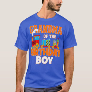 Camiseta Grandma Of The Birthday Boy Train Lover Bday