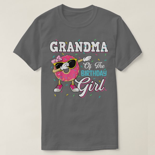 Camiseta Grandma Of The Birthday Girl Donut  Matching Famil (Diseño del anverso)
