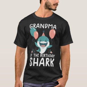 Camiseta Grandma of the birthday shark shirt birthday famil