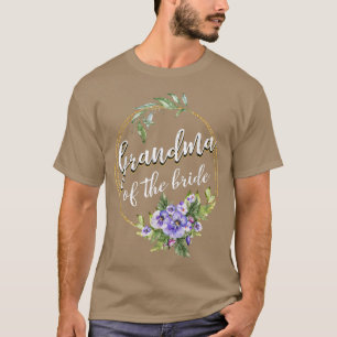 Camiseta Grandma Of The Bride Wedding Bridal Shower Grandma
