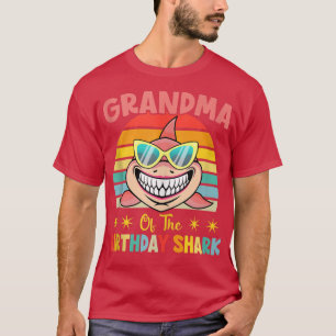 Camiseta Grandma Of The Shark Birthday Family Birthday Gran