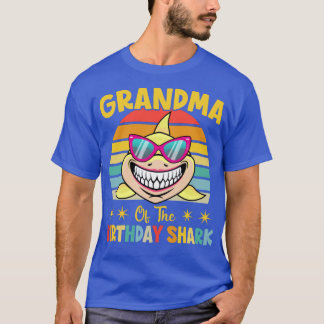 Camiseta Grandma Of The Shark Birthday Family Birthday Gran