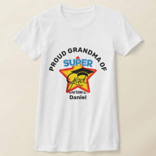 Camiseta GRANDMA ORGULLOSO DE Texto editable Super Grad