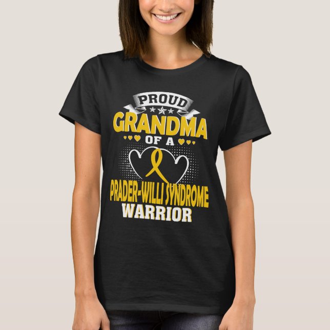 CAMISETA GRANDMA ORGULLOSO DE UN GUERRERO DE SÍNDROME DE PR (Anverso)
