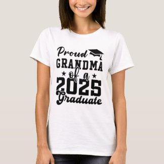 CAMISETA GRANDMA ORGULLOSO DE UNA CLASE DE GRADUADOS 2025 D