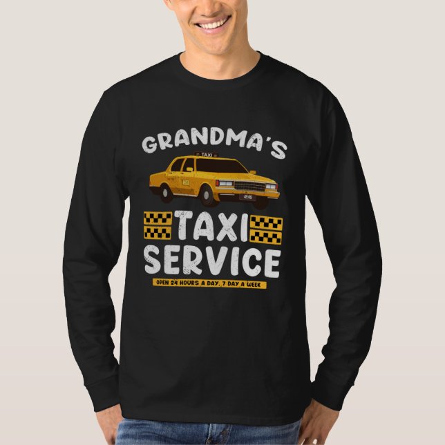 Camiseta Grandma s Taxi Service Grandparent From Kids (Anverso)