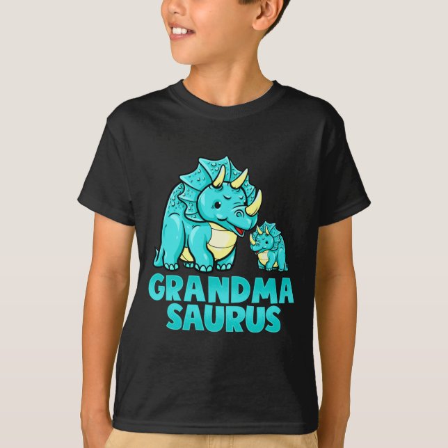 Camiseta Grandma Saurus Funny Grandmasaurus Dinosaur  (Anverso)