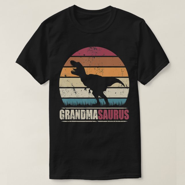 Camiseta Grandma Saurus T re Dinosaur Family Grandmasaurus  (Diseño del anverso)