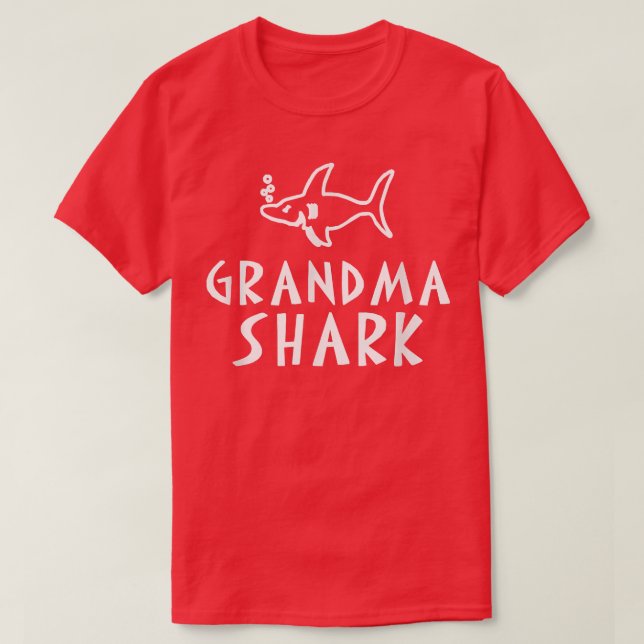 Camiseta Grandma Shark  (Diseño del anverso)