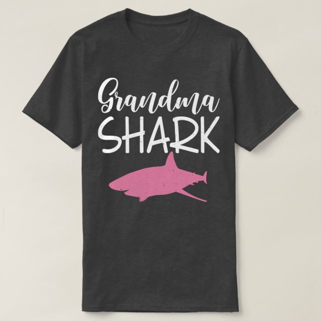 Camiseta Grandma Shark Family Shark Lover  (Diseño del anverso)