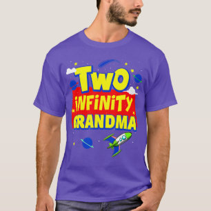 Camiseta Grandma Two Infinity And Beyond Birthday Decoratio