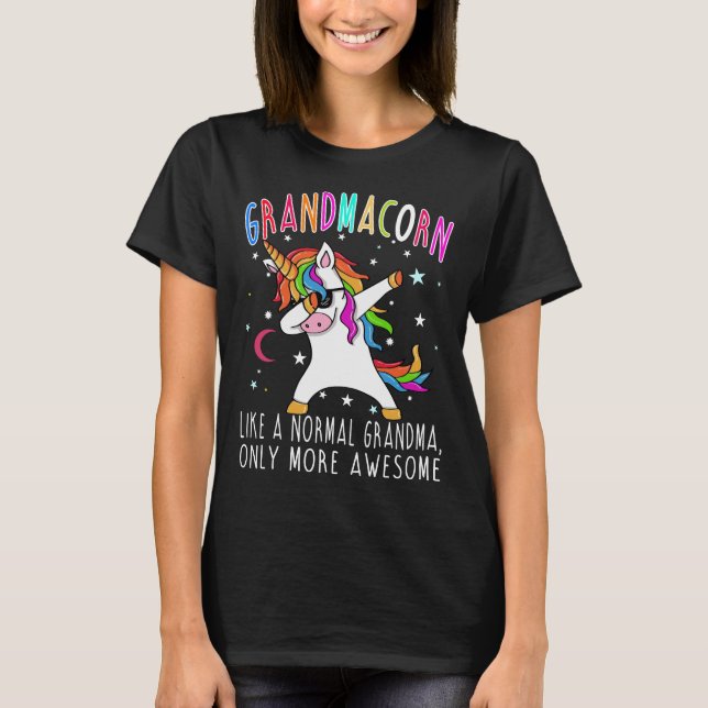 Camiseta Grandmacorn tiene gusto de una abuela normal (Anverso)