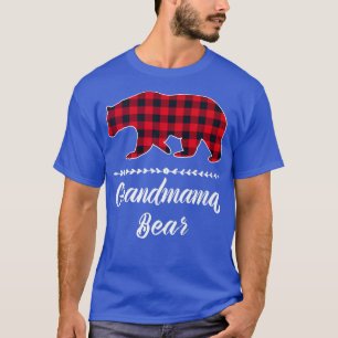 Camiseta Grandmama Bear Red Buffalo Check Plaid Fun Grandma