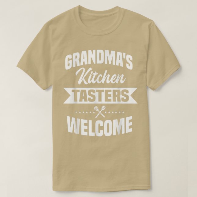 Camiseta Grandmas Kitchen Tasters Welcome Cooking Epert Che (Diseño del anverso)