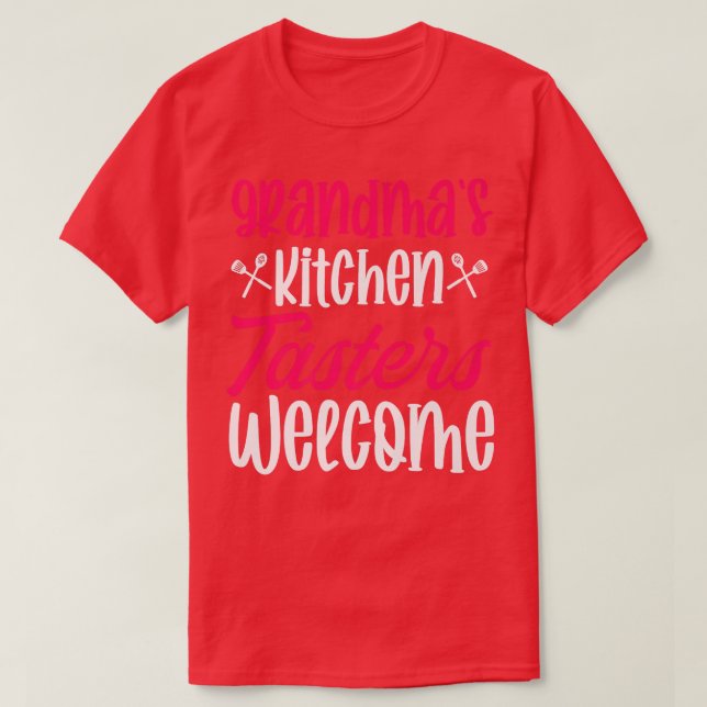 Camiseta grandmas kitchen tasters welcome cooking epert che (Diseño del anverso)