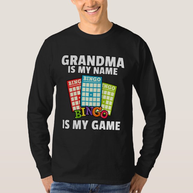 Camiseta Grandmas Lucky Bingo  Player  Love Caller Card (Anverso)