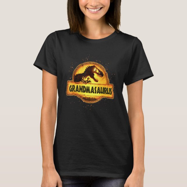 Camiseta Grandmasaurus Cute Por El Amor De Las Abuelas Dino (Anverso)