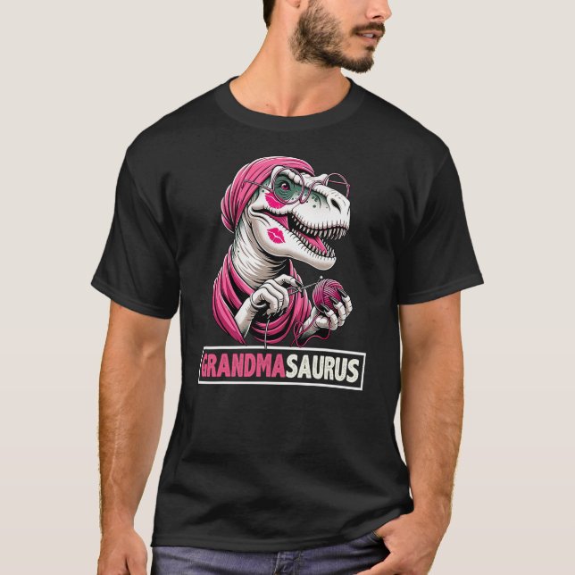 Camiseta Grandmasaurus - Funny Dinosaur T-rex Mother's Day  (Anverso)