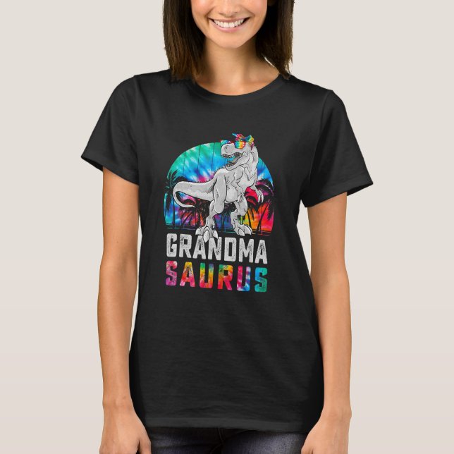 Camiseta Grandmasaurus Rex Dinosaur Grandma Saurus Family M (Anverso)