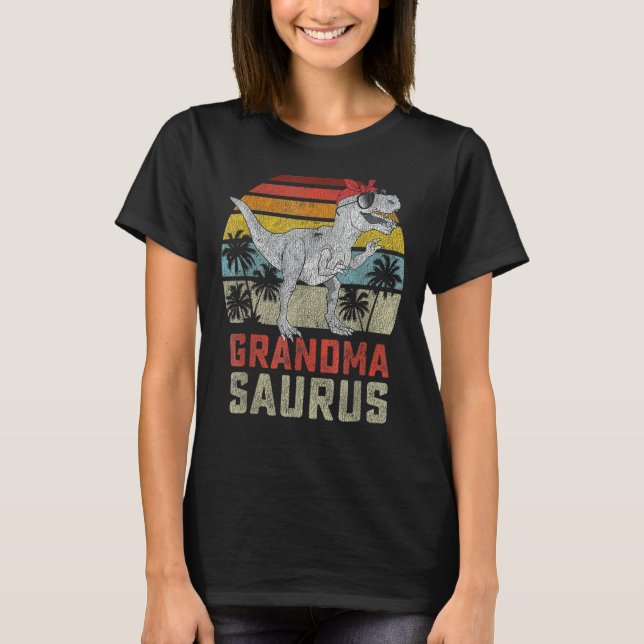 Camiseta Grandmasaurus Rex Dinosaur Grandma Saurus Family M (Anverso)