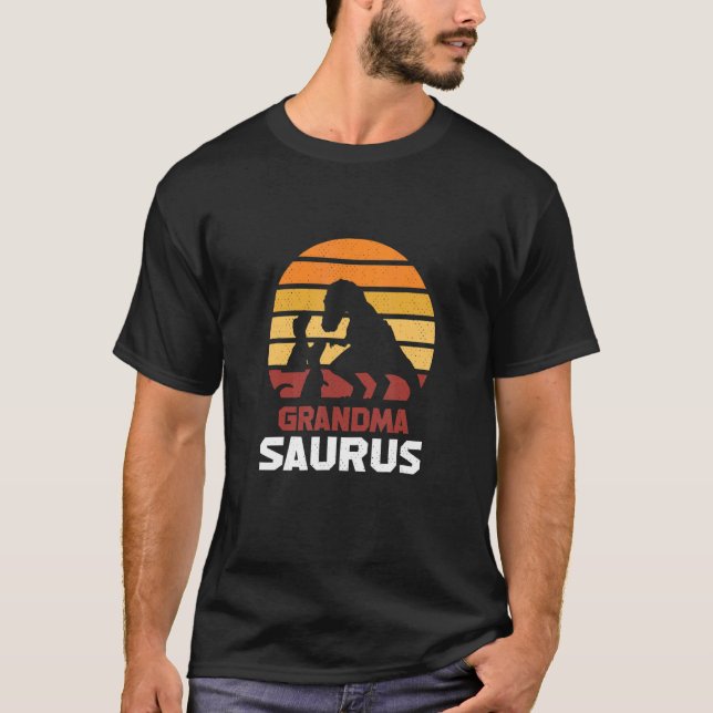 Camiseta Grandmasaurus Rex Grandma Saurus Dinosaur (Anverso)
