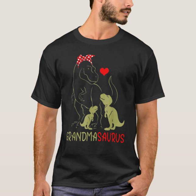 Camiseta Grandmasaurus Rex Grandma Saurus Dinosaur (Anverso)
