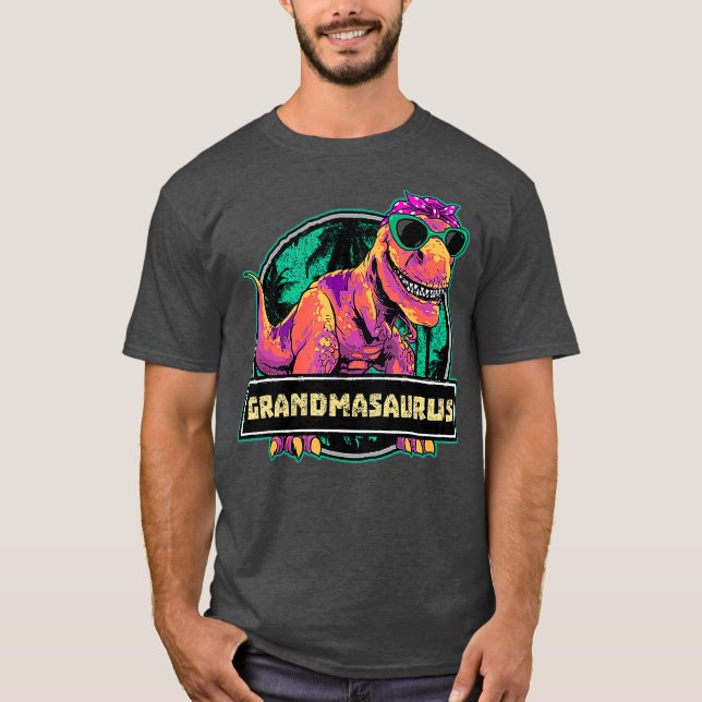 Camiseta Grandmasaurus T rex Grandma Saurus Dinosaur (Anverso)