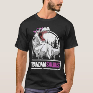 Camiseta GrandmaSaurus TRex Natal Party Grandma Saurus