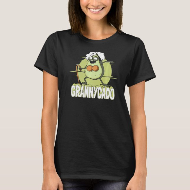 Camiseta Grandmother Avocado Grandmom  Grandparent Granny (Anverso)
