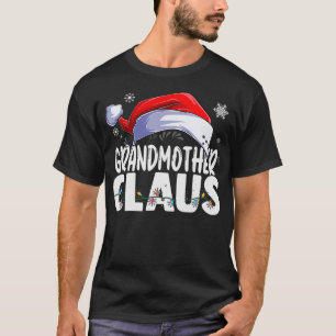 Camiseta Grandmother Claus Family Matching Grandma Funny Ch