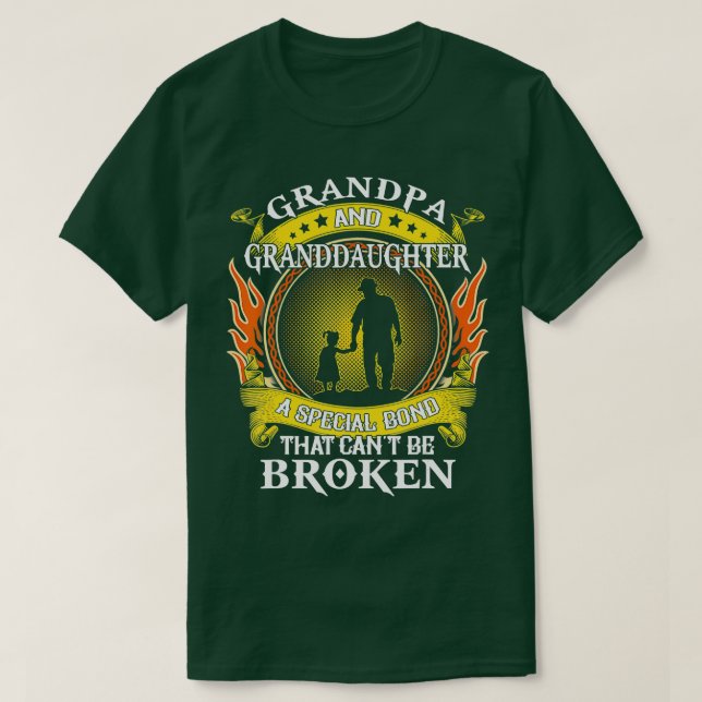 Camiseta Grandpa and Granddaughter special bond that cant b (Diseño del anverso)