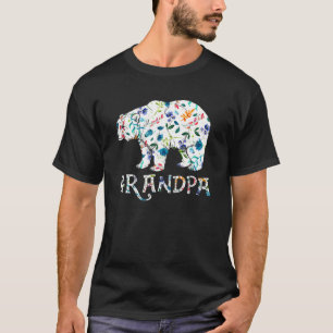 Camiseta Grandpa Bear Floral Matching Family Flower