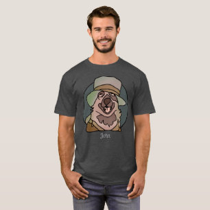 Camiseta GrandPa de perro minimalista con Gorra de Guay   D