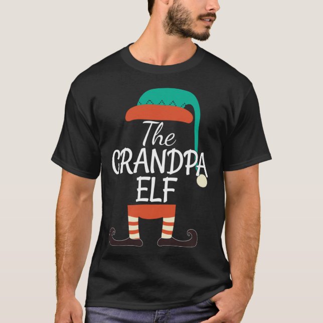 Camiseta Grandpa Elf Family Matching Group Christmas (Anverso)