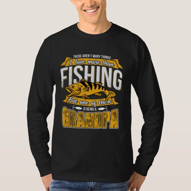 Camiseta Grandpa Fishing Outdoor Fisherman Pride Father Day (Anverso)