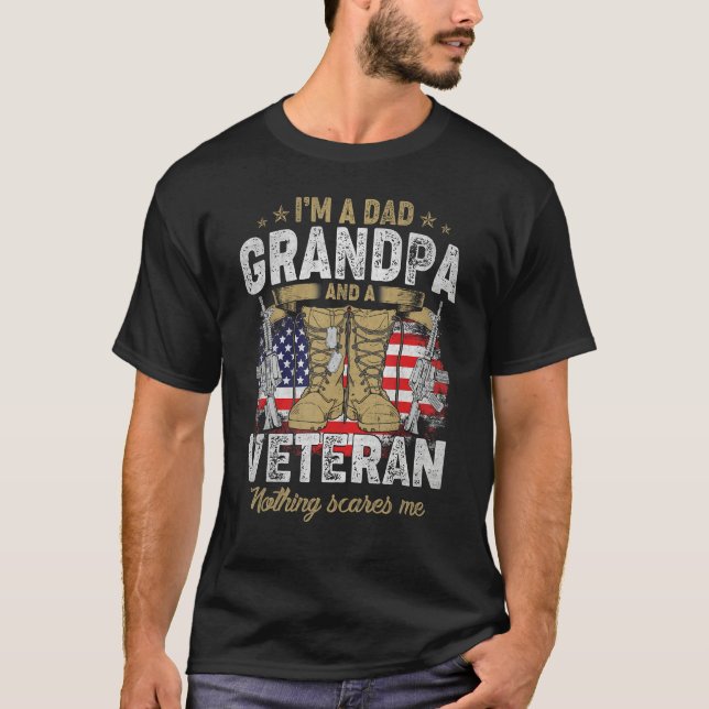 Camiseta Grandpa For Men Fathers Day I m A Dad Grandpa Vete (Anverso)